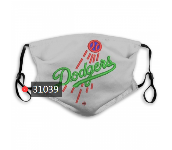2020 Los Angeles Dodgers Dust mask with filter 43->mlb dust mask->Sports Accessory